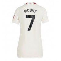 Camisa de Futebol Manchester United Mason Mount #7 Equipamento Alternativo Mulheres 2023-24 Manga Curta